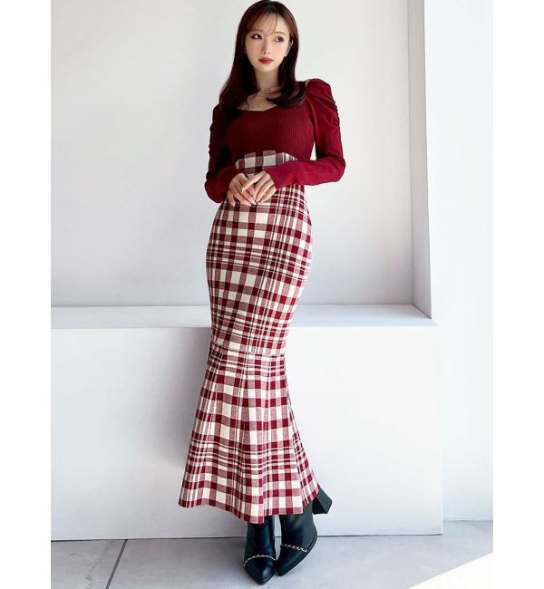 RESEXXY「ショルダーオープンマーメイドニットワンピース」|ワンピース|