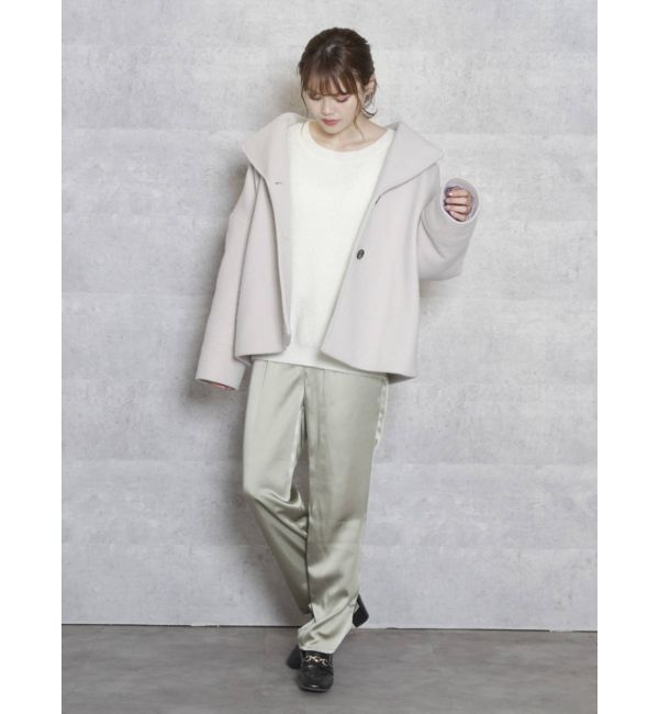 dazzlin「サテンストレートボタンパンツ」|その他|