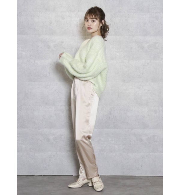 dazzlin「サテンストレートボタンパンツ」|その他|