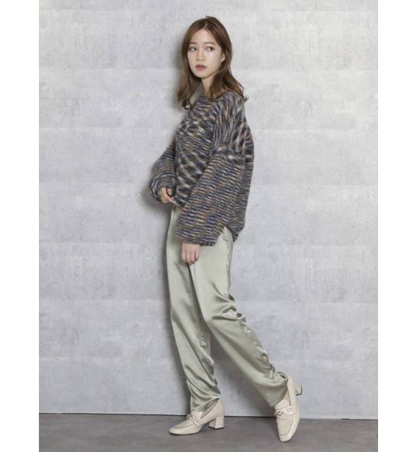 dazzlin「サテンストレートボタンパンツ」|その他|