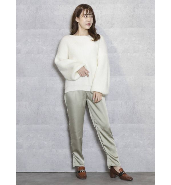 dazzlin「サテンストレートボタンパンツ」|その他|