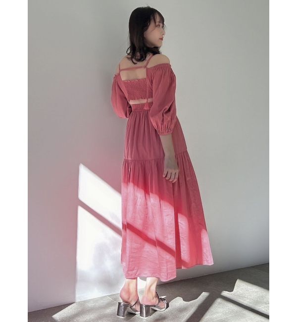 dazzlin「バックオープンボリュームコットンワンピース」|ワンピース|