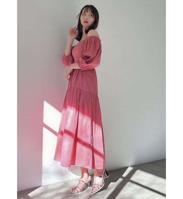 dazzlin「バックオープンボリュームコットンワンピース」|ワンピース|