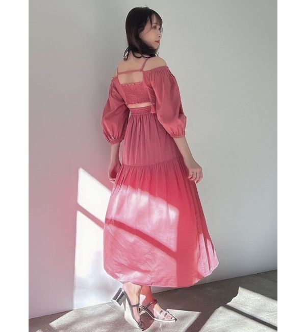 dazzlin「バックオープンボリュームコットンワンピース」|ワンピース|