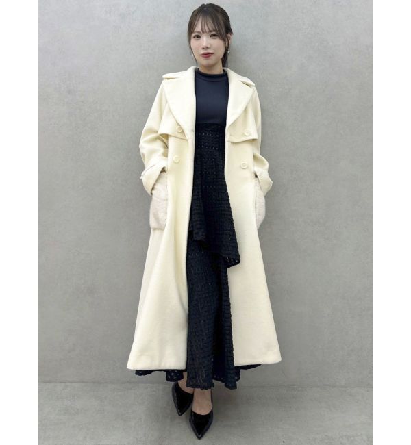 dazzlin「バックリボンティアードコンビワンピース」|ワンピース|