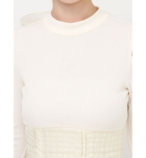 dazzlin「バックリボンティアードコンビワンピース」|ワンピース|