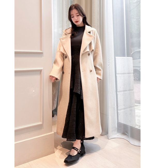 dazzlin「バックリボンティアードコンビワンピース」|ワンピース|