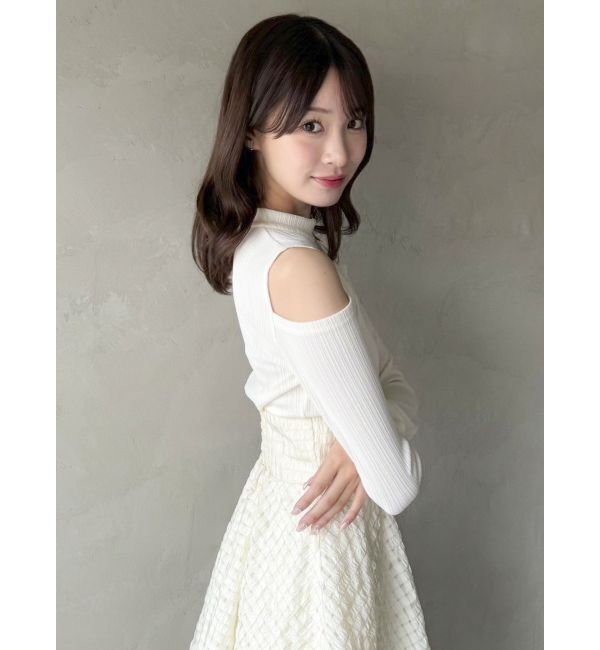 dazzlin「バックリボンティアードコンビワンピース」|ワンピース|