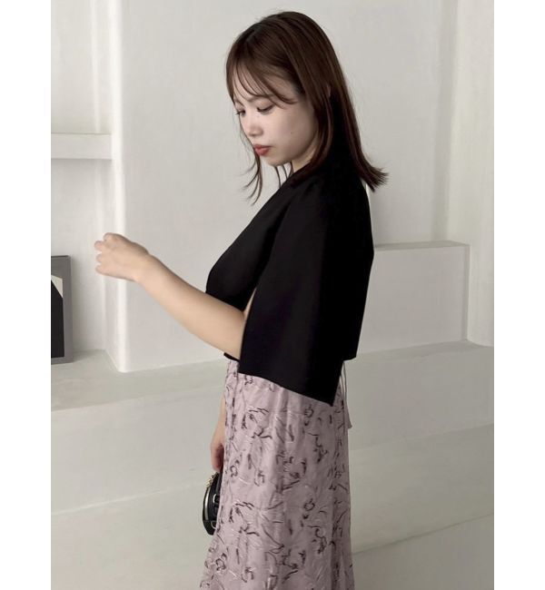 dazzlin「ノーカラーボレロジャケット」|ノーカラージャケット|