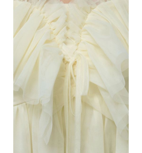 dazzlin「スクエアフリルペプラムブラウス」|シャツ・ブラウス|