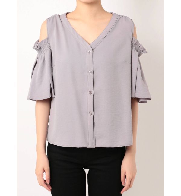 EMODA「プリーツスリーブオープントップ」|Tシャツ・カットソー|