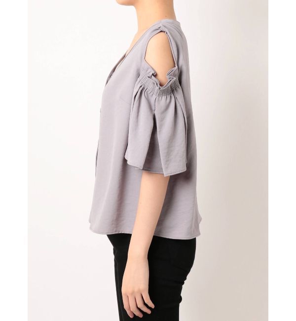 EMODA「プリーツスリーブオープントップ」|Tシャツ・カットソー|