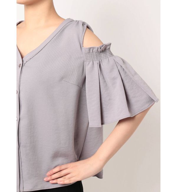 EMODA「プリーツスリーブオープントップ」|Tシャツ・カットソー|
