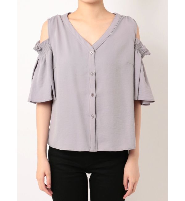 EMODA「プリーツスリーブオープントップ」|Tシャツ・カットソー|