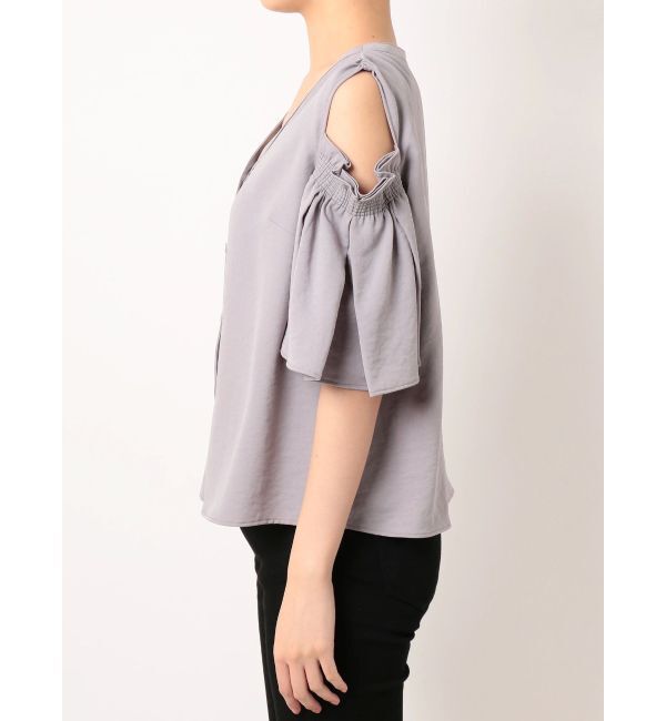 EMODA「プリーツスリーブオープントップ」|Tシャツ・カットソー|