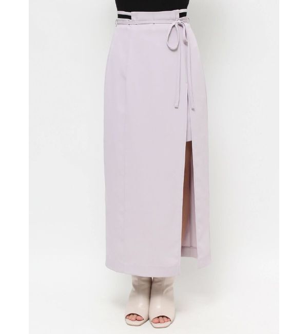 MERCURYDUO「サイドストリングタイトスカート」|スカート|ラベンダー