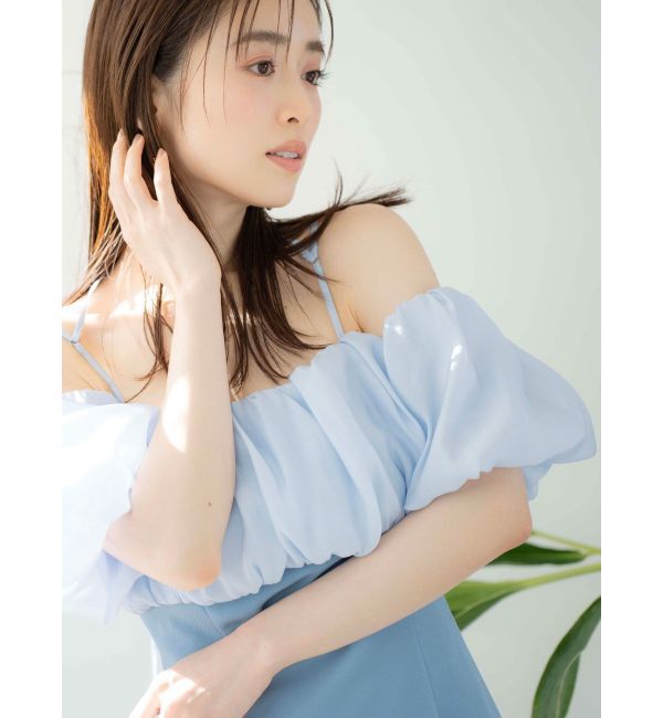 MERCURYDUO「ボリュームバックリボンタイトワンピース」|ワンピース|