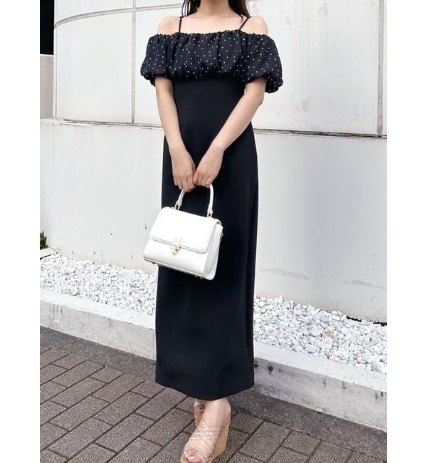 MERCURYDUO「ボリュームバックリボンタイトワンピース」|ワンピース|ミックス