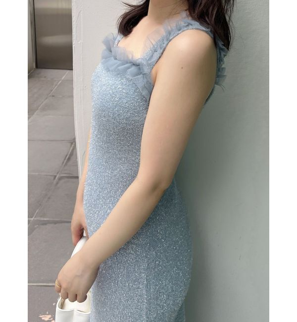 MERCURYDUO「ラメシャギーカーデセットキャミニットワンピース」|ワンピース|