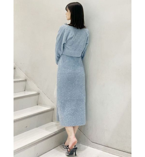 MERCURYDUO「ラメシャギーカーデセットキャミニットワンピース」|ワンピース|