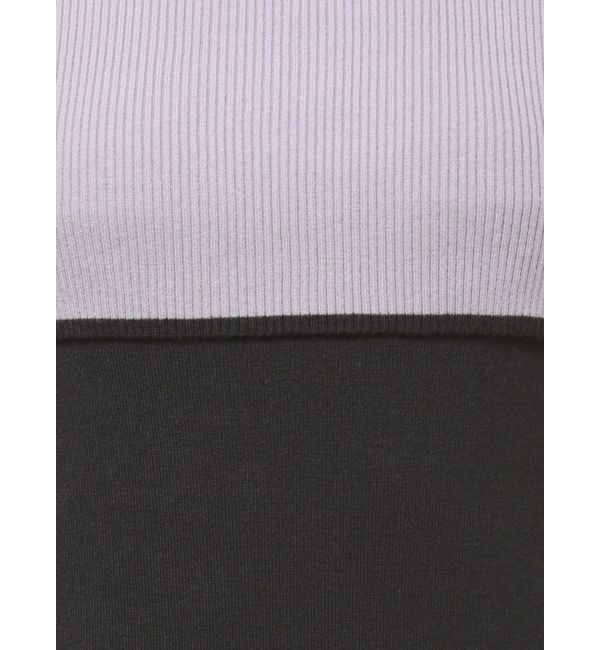 MERCURYDUO「3WAY配色ストラップバッククロスロングスリーブワンピース」|ワンピース|