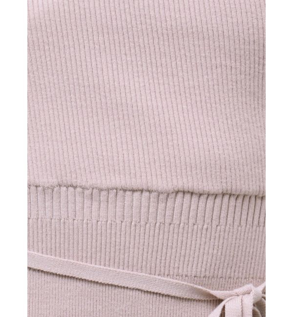 MERCURYDUO「カシュクールラッフルコンパクトニット」|ニット・セーター|