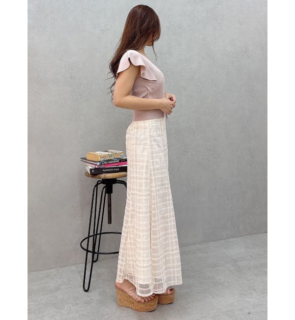 MERCURYDUO「カシュクールラッフルコンパクトニット」|ニット・セーター|