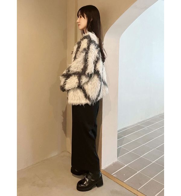 MERCURYDUO「【OUNNOUN】ロングシャギー2WAYオーバーサイズニット」|ニット・セーター|