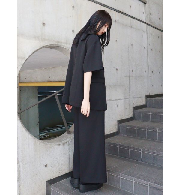 MURUA「ハーフスリーブカラーボタンジャケット」|テーラードジャケット|