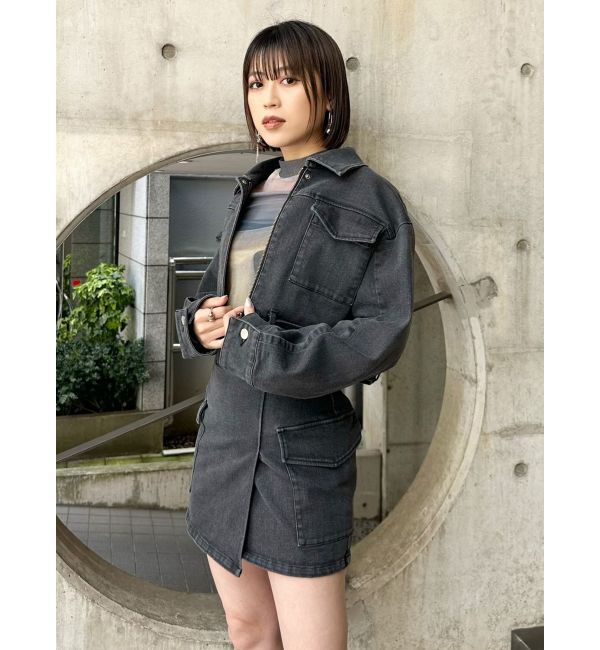 MURUA「クロップドGジャン」|デニムジャケット|