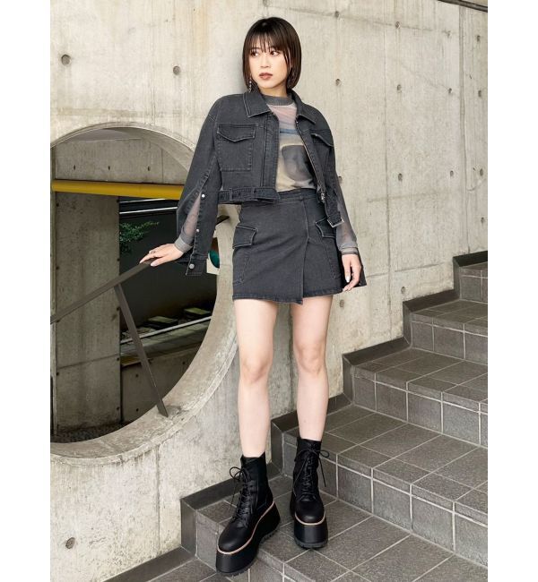 MURUA「クロップドGジャン」|デニムジャケット|