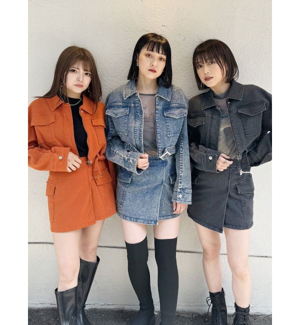 MURUA「クロップドGジャン」|デニムジャケット|