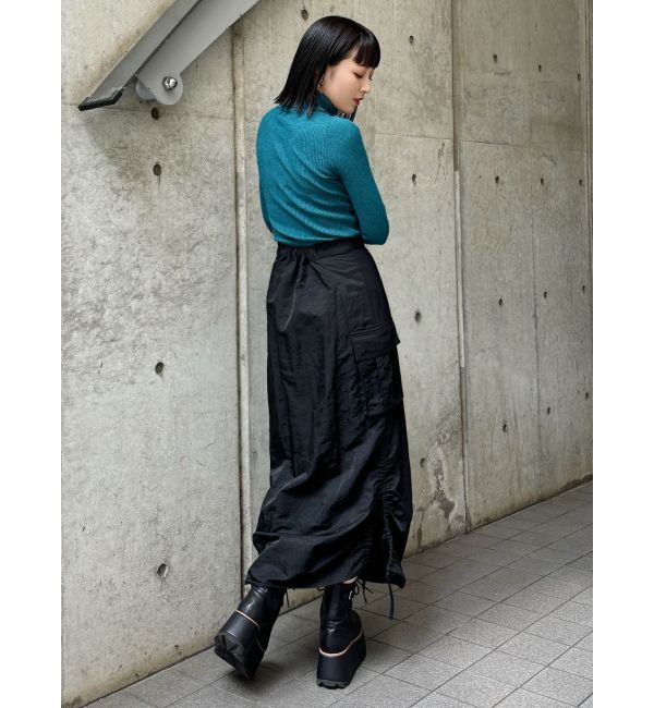 MURUA「シャイニーカーゴマキシスカート」|スカート|