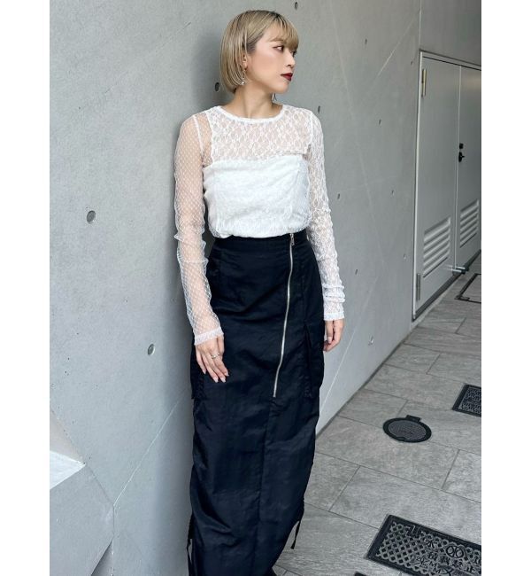 MURUA「シャイニーカーゴマキシスカート」|スカート|