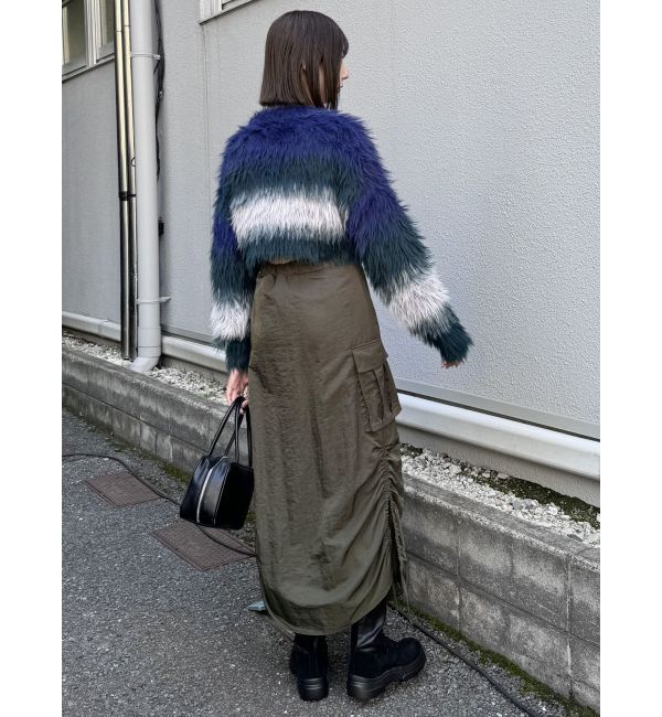 MURUA「シャイニーカーゴマキシスカート」|スカート|