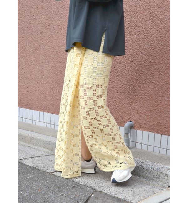 Ungrid「スリットレーススカート」|スカート|