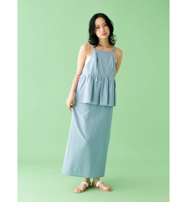 Ungrid「【WEB限定】ビスチェデザインキャミワンピース」|ワンピース|