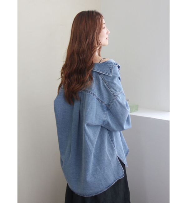 Ungrid「デニムルーズシャツ」|シャツ・ブラウス|