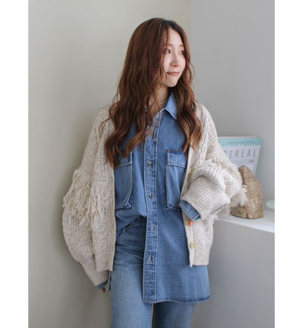 Ungrid「デニムルーズシャツ」|シャツ・ブラウス|