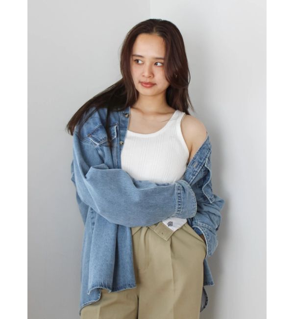 Ungrid「デニムルーズシャツ」|シャツ・ブラウス|