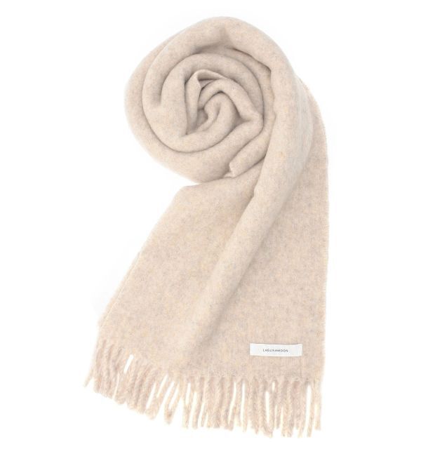 LAGUNAMOON「ウール混ブークレーヤーンストール」|ストール|