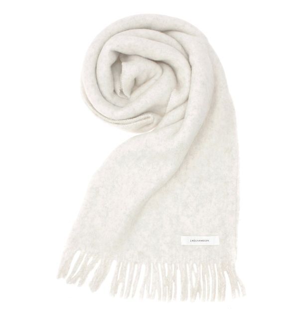 LAGUNAMOON「ウール混ブークレーヤーンストール」|ストール|