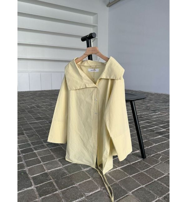 LAGUNAMOON「アシンメトリーカラーカシュクールシャツ」|シャツ・ブラウス|