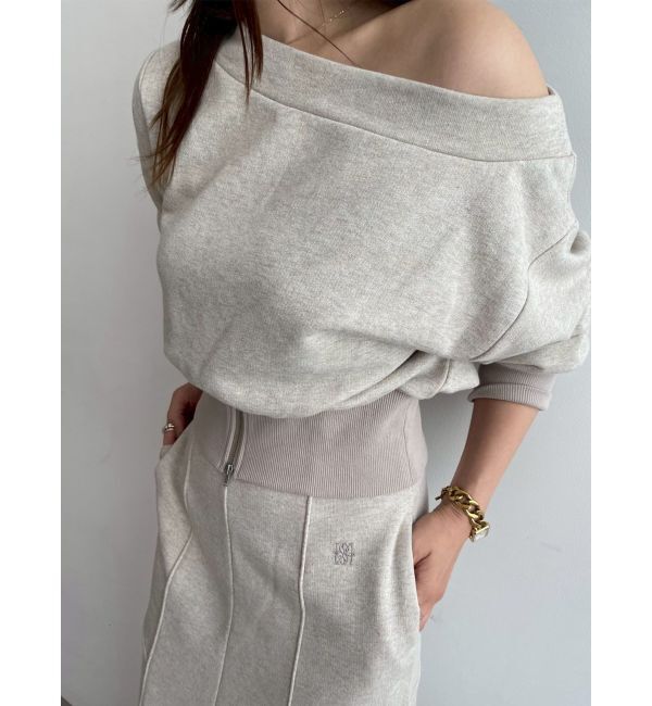 LAGUNAMOON「ウエストZIPラメスウェットプルオーバー」|Tシャツ・カットソー|