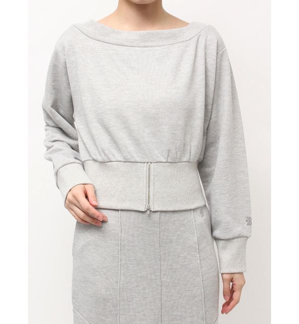 LAGUNAMOON「ウエストZIPラメスウェットプルオーバー」|Tシャツ・カットソー|