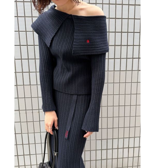 LAGUNAMOON「【POLO BCSコラボ】ワイドカラーニットプルオーバー」|ニット・セーター|