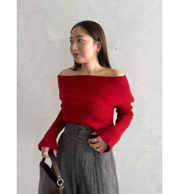 LAGUNAMOON「【POLO BCSコラボ】ワイドカラーニットプルオーバー」|ニット・セーター|