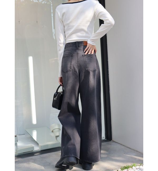 EVRIS「ニーダメージルーズデニムパンツ」|デニム|