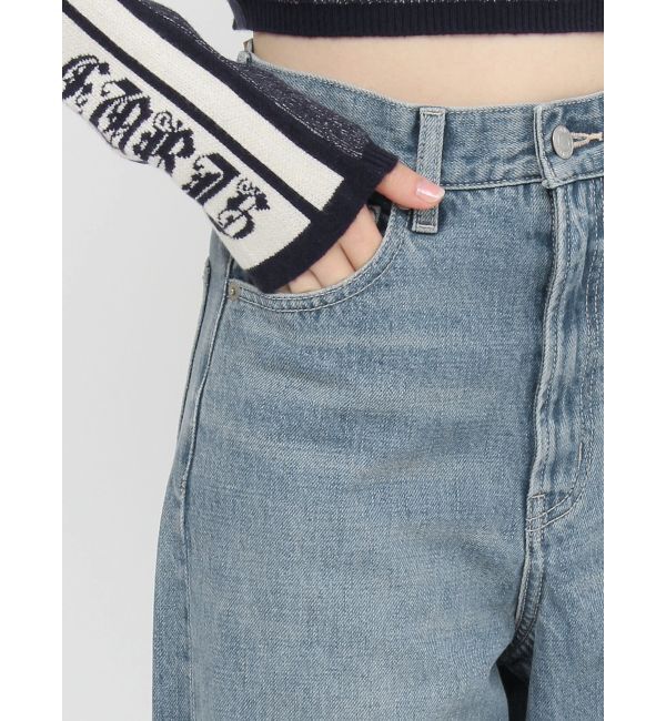 EVRIS「ニーダメージルーズデニムパンツ」|デニム|