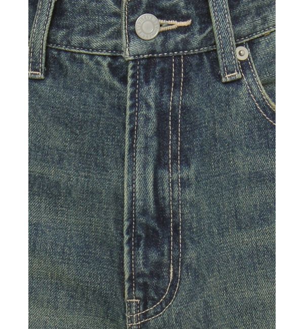 EVRIS「ニーダメージルーズデニムパンツ」|デニム|